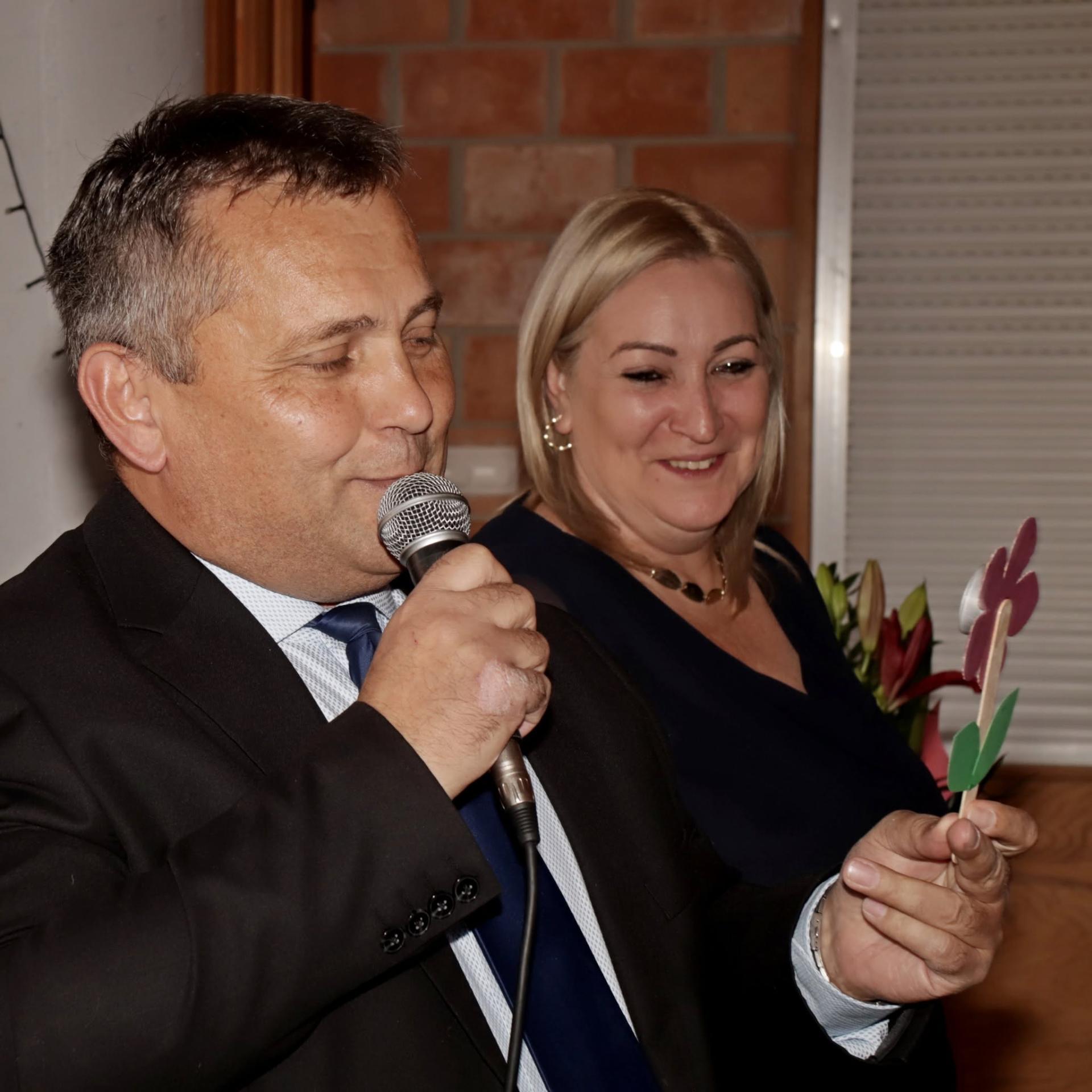 Pekár Zsolt polgármester és Zséfár Csilla rendezvényszervező